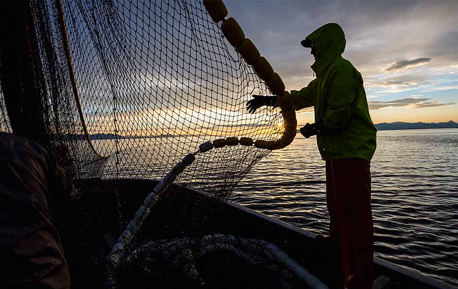 Image of fisherman on a boat